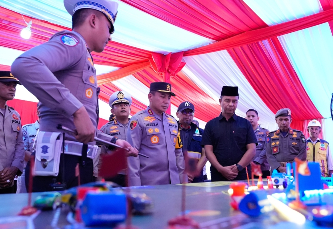 Jelang Mudik Lebaran, Kapolda Riau Tinjau Langsung Pospam di Kampar